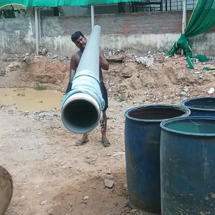 Near by bore cleaning work